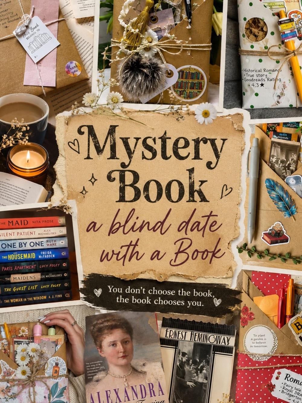 Classic Novel | Blind Date with a Book | Mystery Book Gift Box | Book Lover - Picture 4 of 4